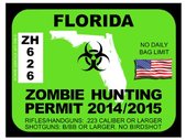 Florida Zombie Hunting Permit